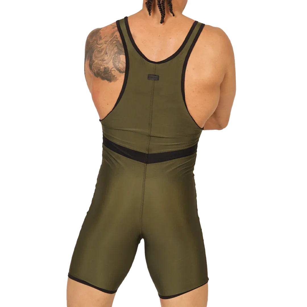 Boxing Green Body back view by Gigo Underwear