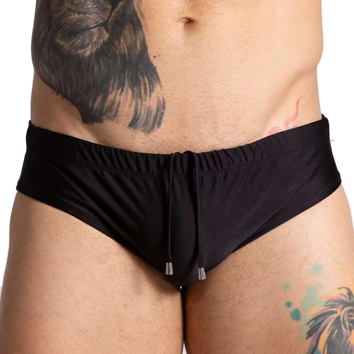 BRAZILIAN BLACK SWIM BRIEF - Gigo Underwear