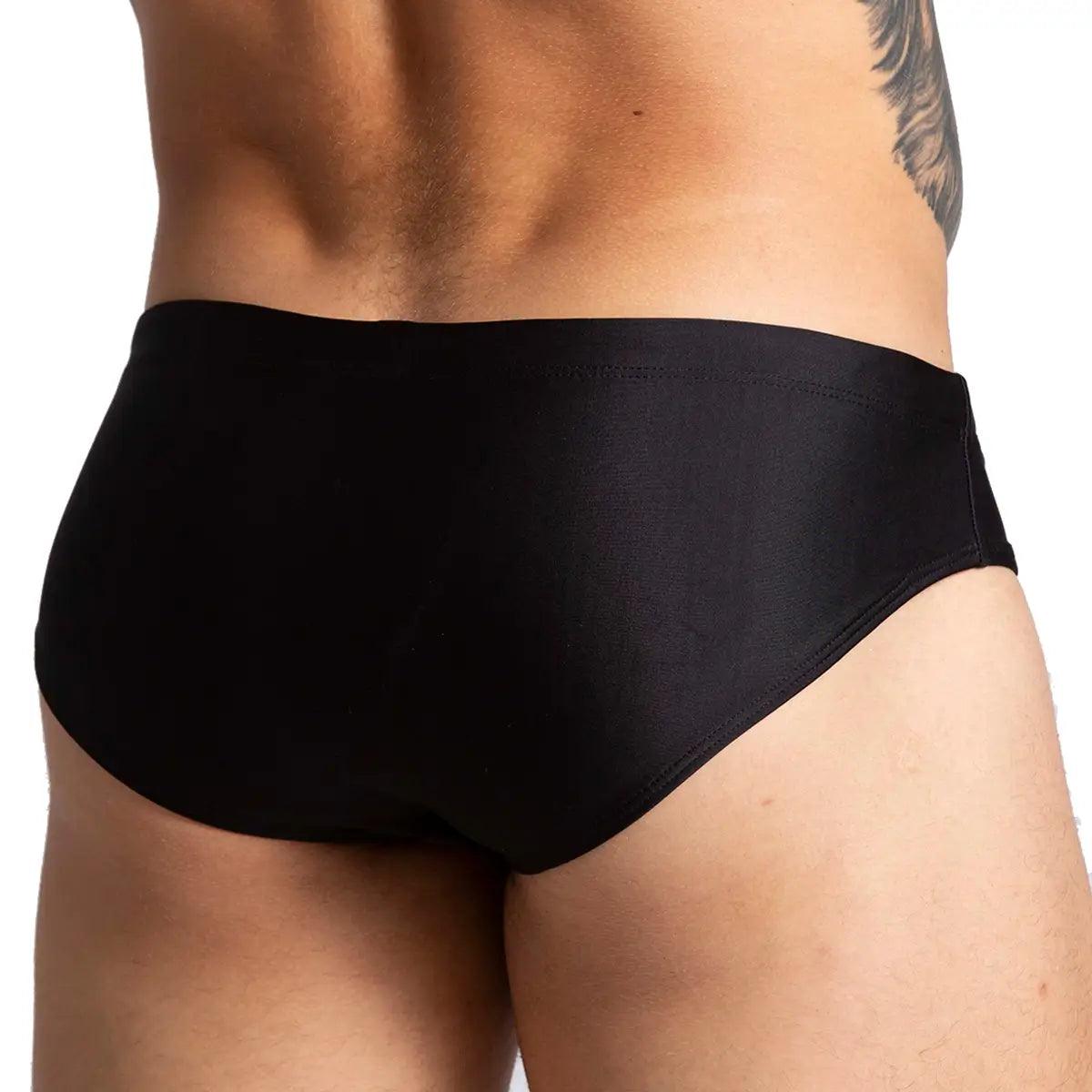 BRAZILIAN BLACK SWIM BRIEF - Gigo Underwear & MensWear
