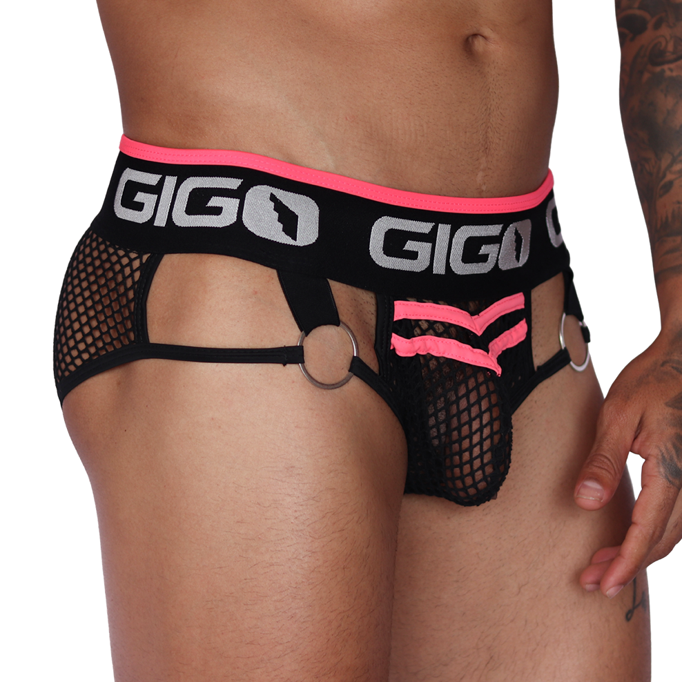 Boox Fuchsia Brief front view by Gigo Underwear