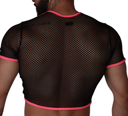 Boox Fuchsia Crop Top back view by Gigo Underwear