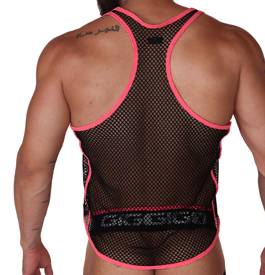 Boox Fuchsia Tank back view by Gigo Underwear