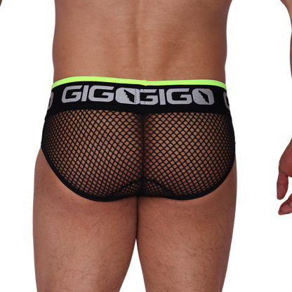 Boox Yellow Brief back view by Gigo Underwear