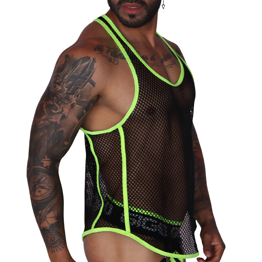 Boox Yellow Tank front view by Gigo Underwear