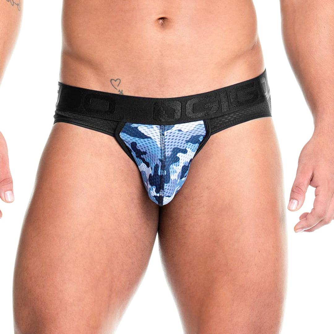 CAMO BLACK BRIEF JOCKSTRAP