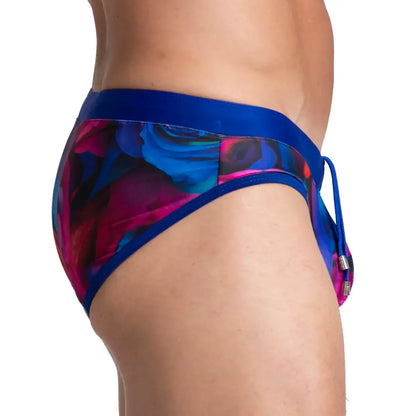 Carnations Swim Brief back view by Gigo Underwear