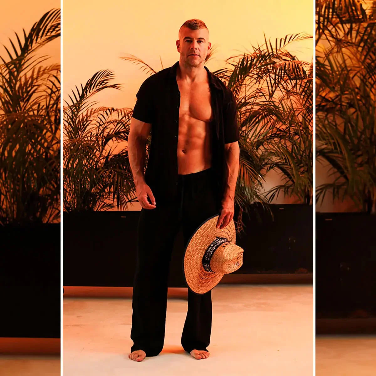 Chalis Black Pants back view by Gigo Underwear