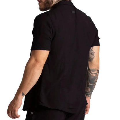 Chalis Black Shirt back view by Gigo Underwear