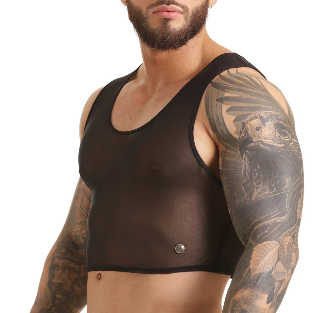 Clandestine Croop Top front view by Gigo Underwear