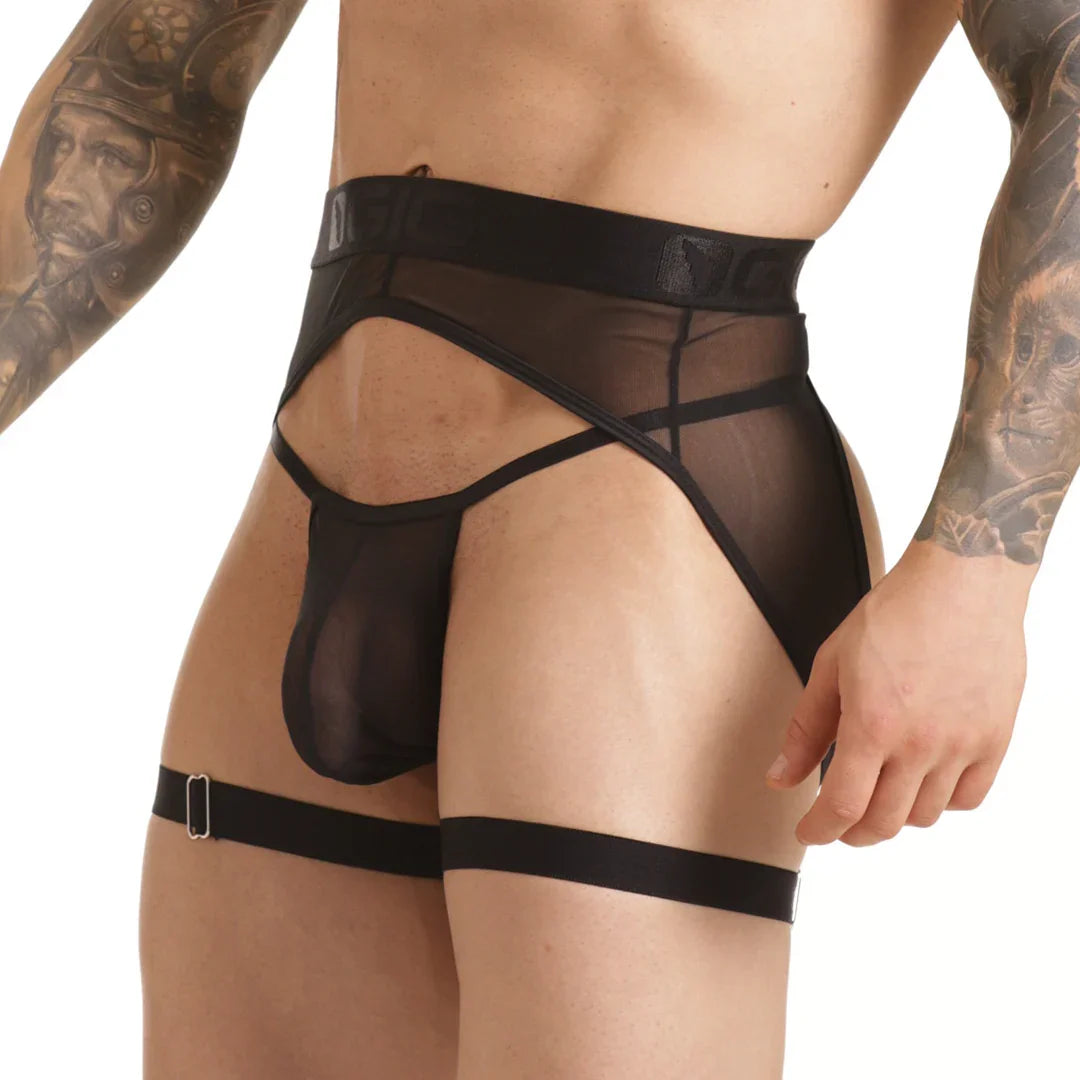 Clandestine Gstring Gelbert Belt back view by Gigo Underwear