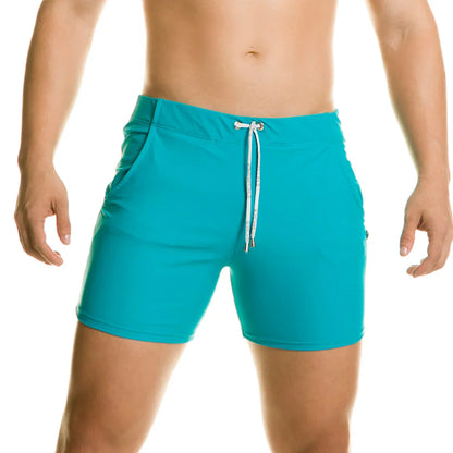 Classic Blue Beachwear front view by Gigo Underwear