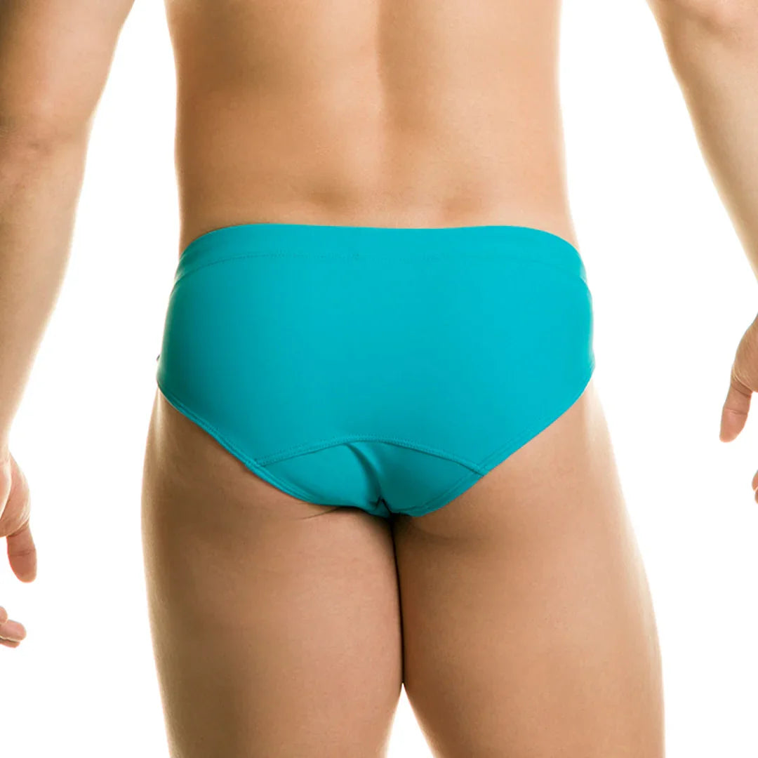 Classic Blue Swim Brief back view by Gigo Underwear