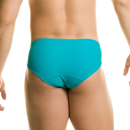 Classic Blue Swim Brief back view by Gigo Underwear