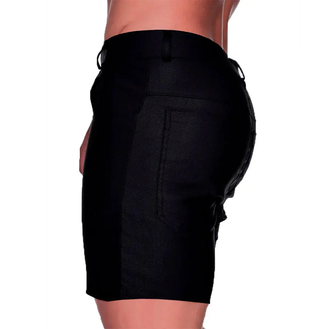 Classic Forever Black Short back view by Gigo Underwear