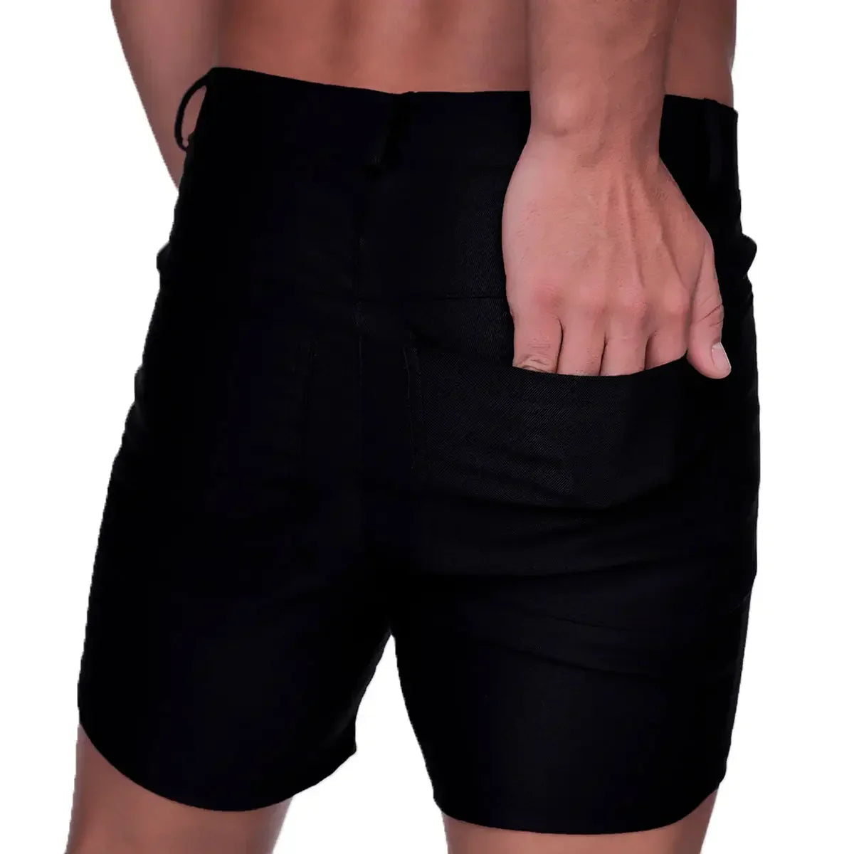 Classic Forever Black Short on model by Gigo Underwear