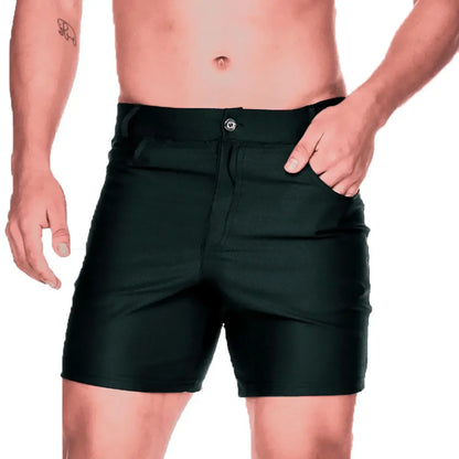 Classic Forever Black Short front view by Gigo Underwear