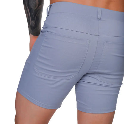 Classic Forever Gray Short on model by Gigo Underwear