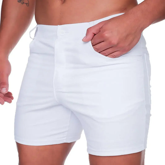 Classic Forever White Short front view by Gigo Underwear