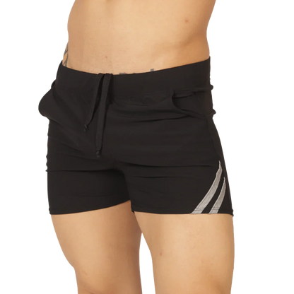 Club Black Short front view by Gigo Underwear