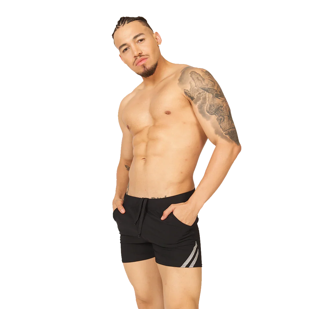 Club Black Short on model by Gigo Underwear