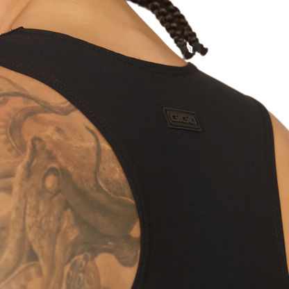 Club Black Tank front view by Gigo Underwear