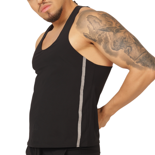 CLUB BLACK TANK - Men's Sports Tank Top in Trendy Colors