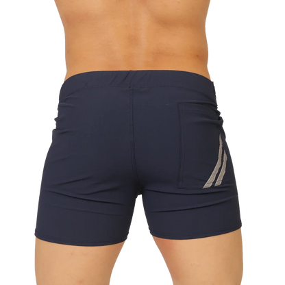 Club Blue Short back view by Gigo Underwear