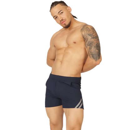 Club Blue Short on model by Gigo Underwear