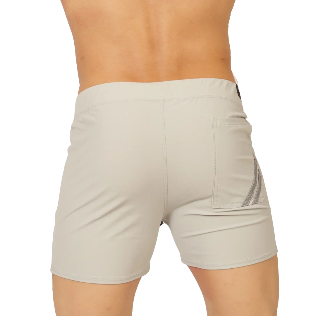 Club Gray Short back view by Gigo Underwear