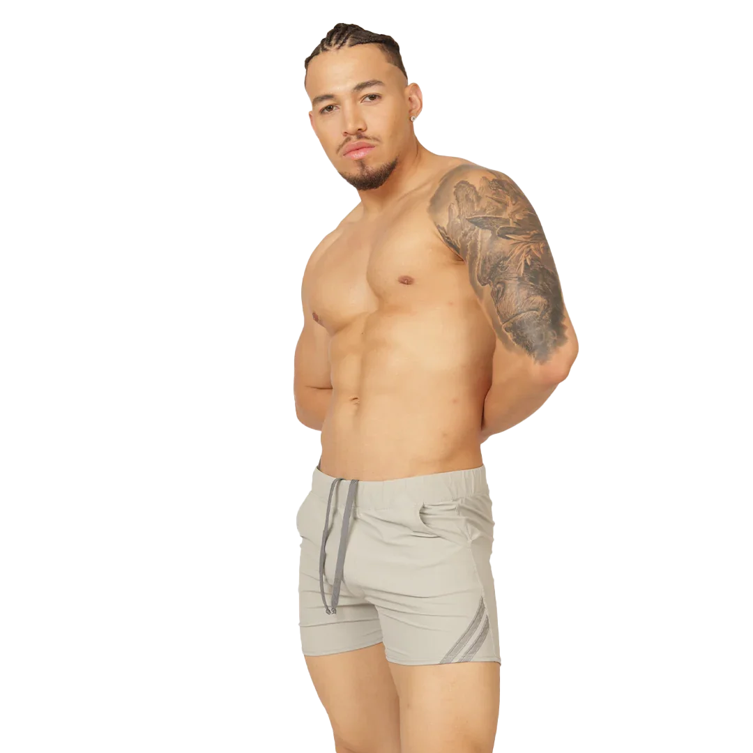 Club Gray Short on model by Gigo Underwear