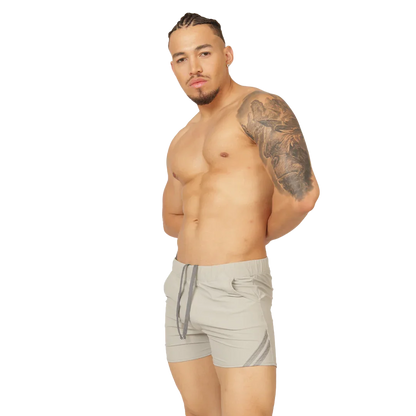 Club Gray Short on model by Gigo Underwear