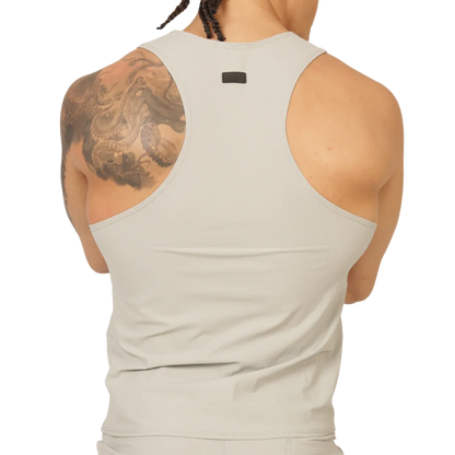 Club Gray Tank front view by Gigo Underwear