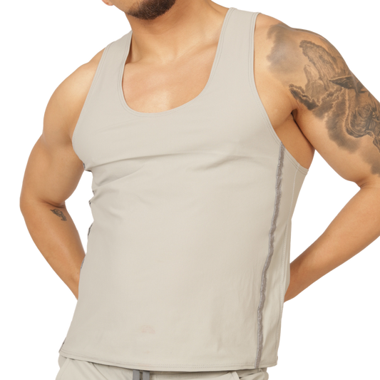 CLUB GRAY TANK - Men's Sports Tank Top in Trendy Colors