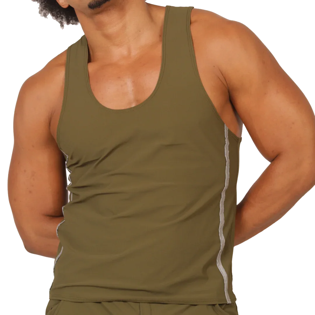 Club Green Tank by Gigo Underwear