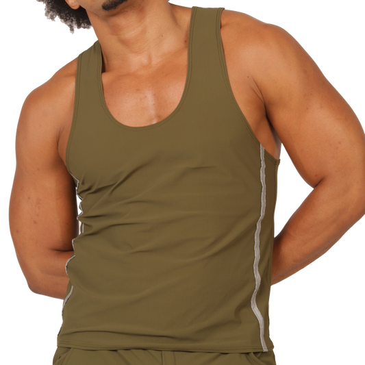 CLUB GREEN TANK - Men's Sports Tank Top in Trendy Colors