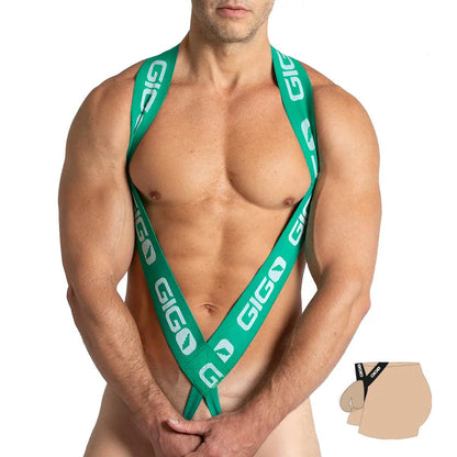 COLORS GREEN HARNESS - Gigo Underwear & MensWear