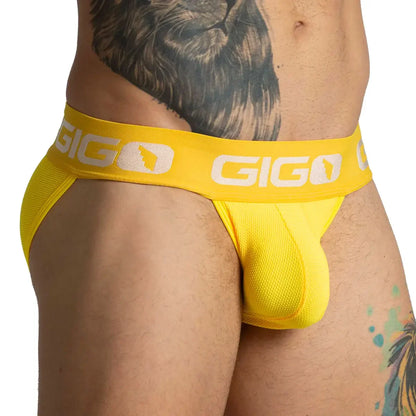 Colors Yellow Brief back view by Gigo Underwear