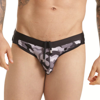 Combat Gray Swim Brief by Gigo Underwear