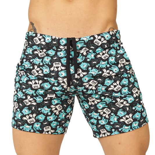 COMICS BEACHWEAR - Bold Men's Brief with Contrasting Waistband