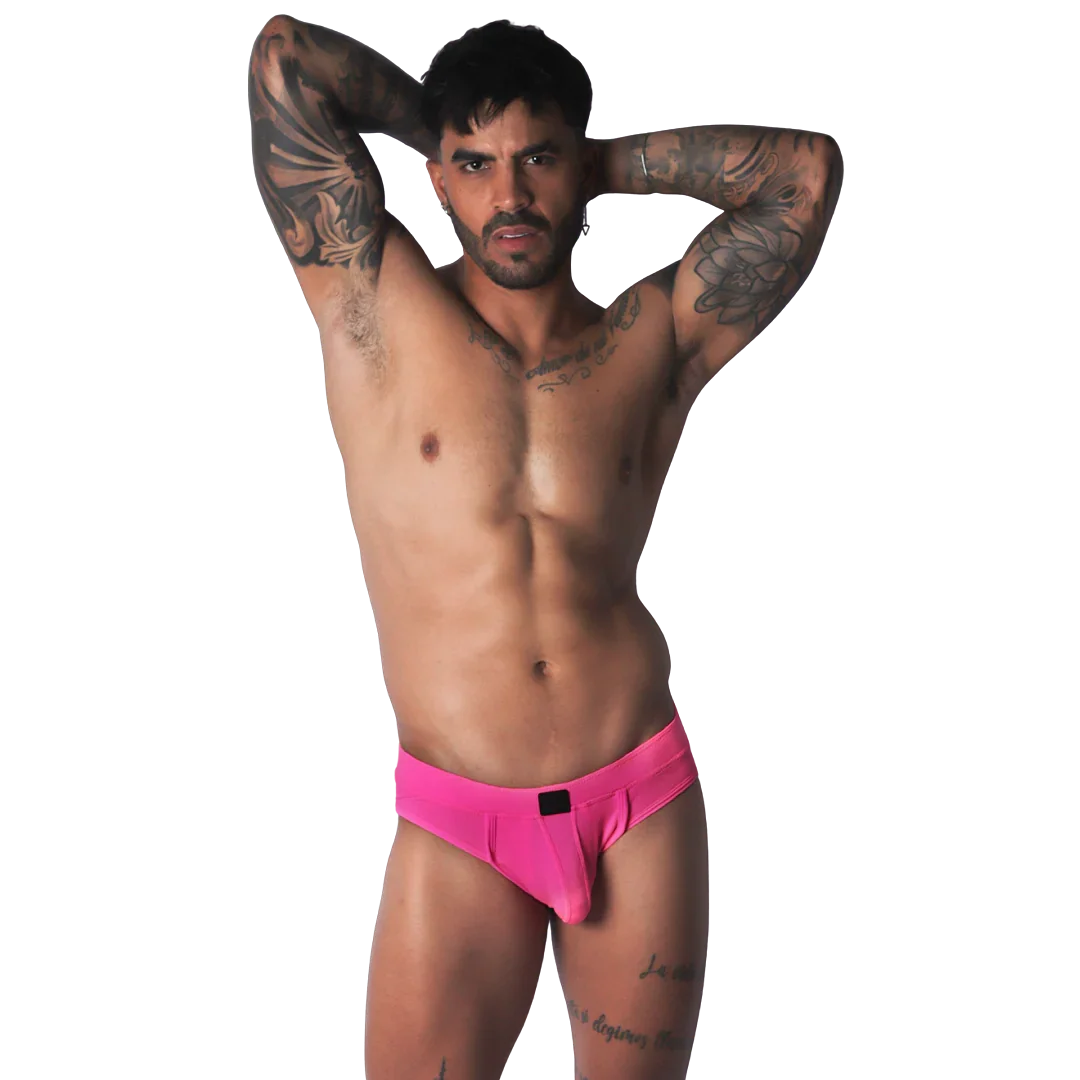 Cookie Fuchsia Brief Jock on model by Gigo Underwear