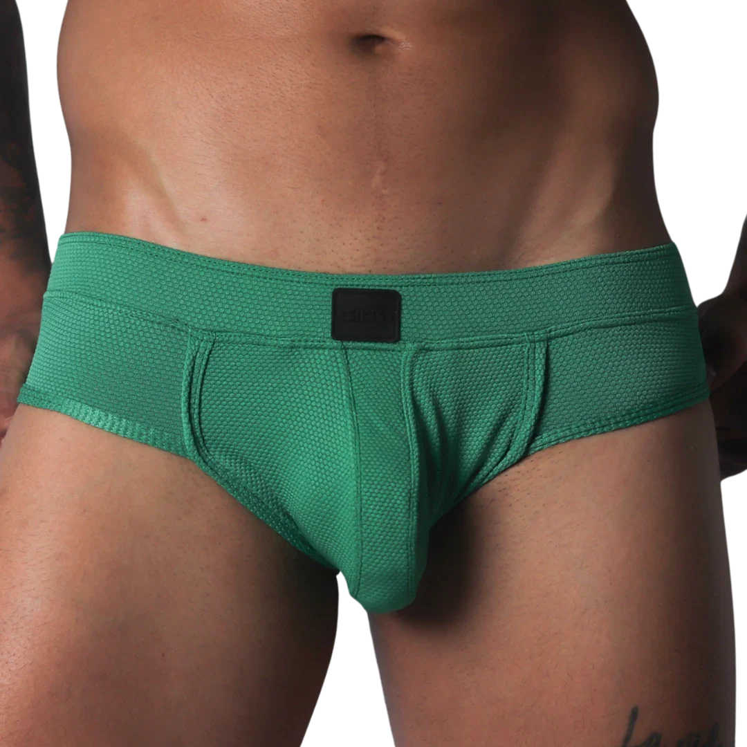 Cookie Green Brief fron view by Gigo Underwear