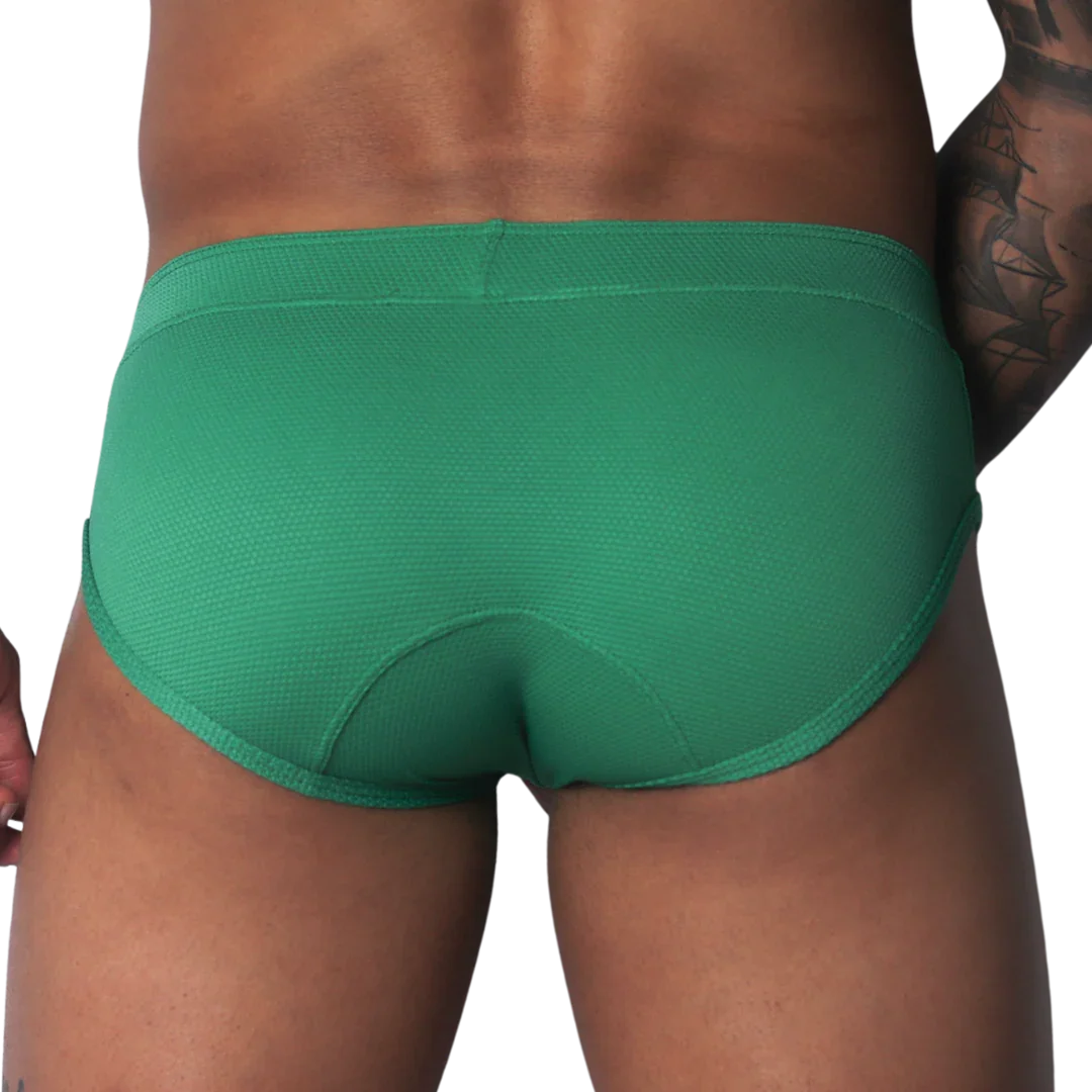 Cookie Green Brief back view by Gigo Underwear