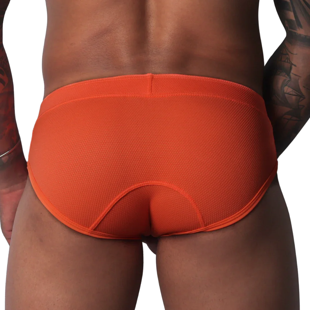 Cookie Orange Brief back view by Gigo Underwear