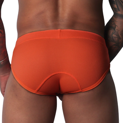 Cookie Orange Brief back view by Gigo Underwear