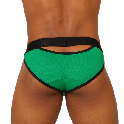 Cool Green Brief back view by Gigo Underwear