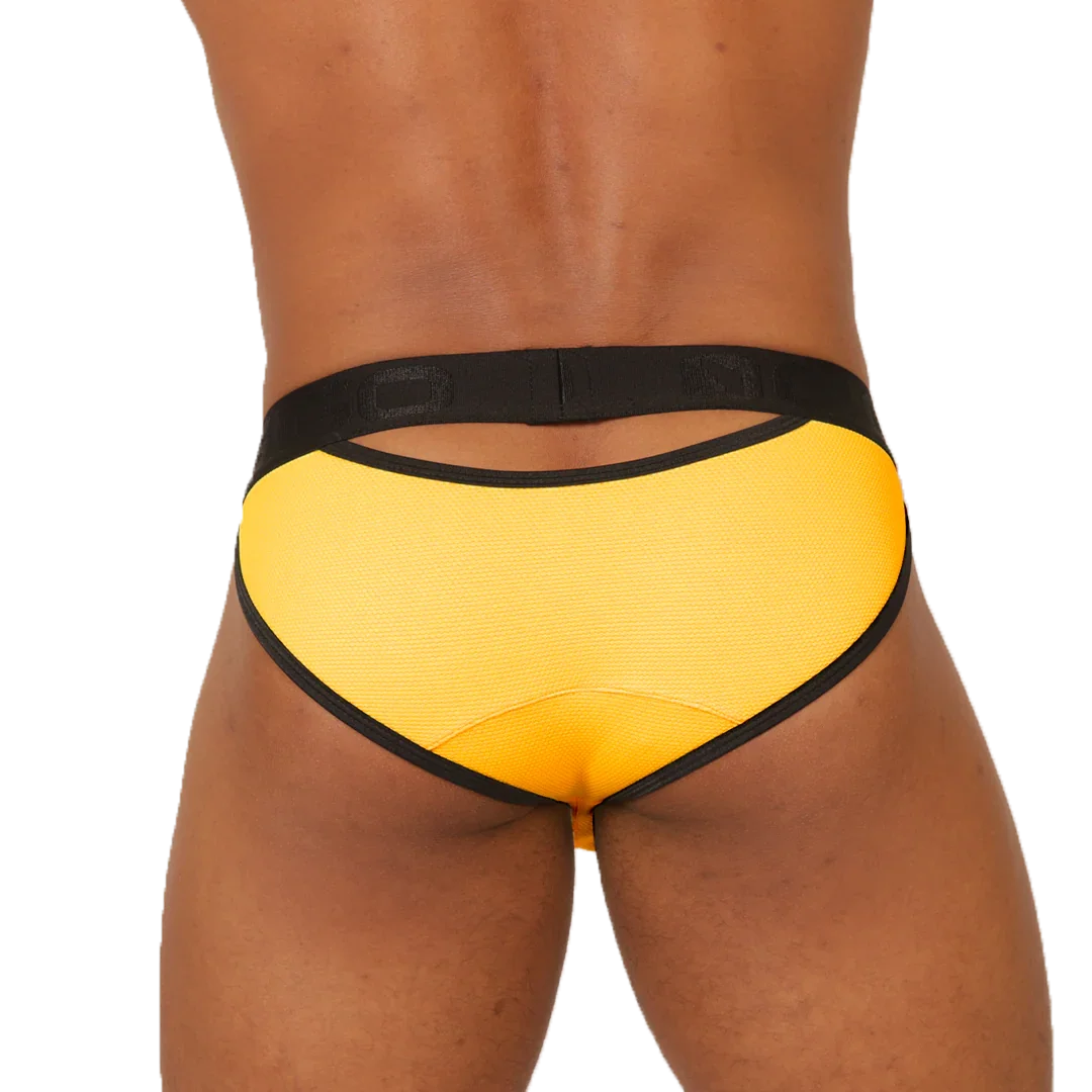 Cool Yellow Brief back view by Gigo Underwear