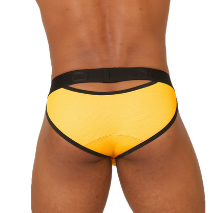 Cool Yellow Brief back view by Gigo Underwear