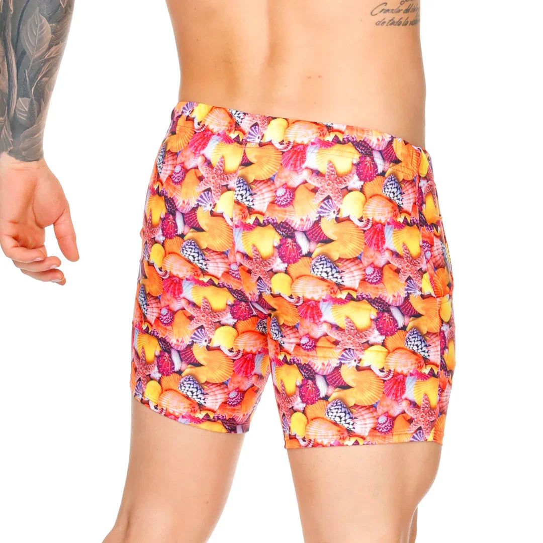 Corals Beachwear back view by Gigo Underwear