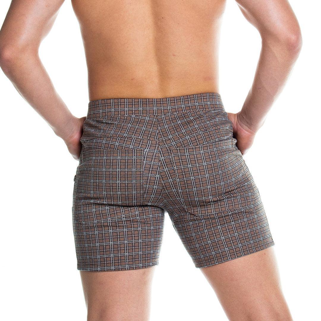 FORMAL BROWN SQUARE SHORT - Gigo Underwear