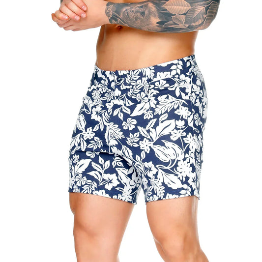 Dynasty Blue Short front view by Gigo Underwear